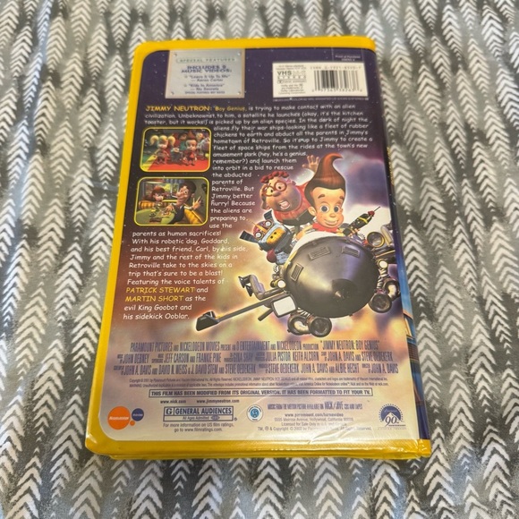 Jimmy Neutron Boy Genius VHS Tape - Picture 2 of 3